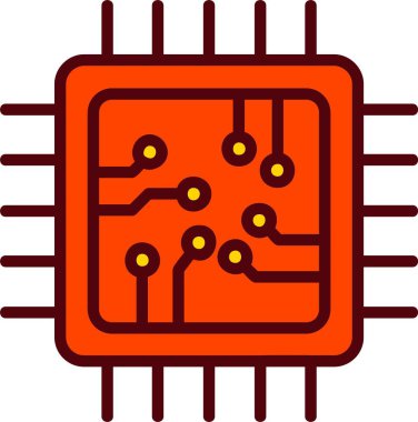 Cpu Vector Icon Design