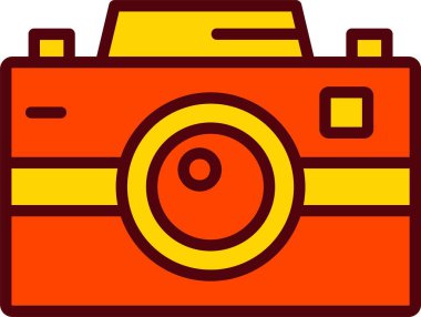 Photo Camera Vector Icon Design