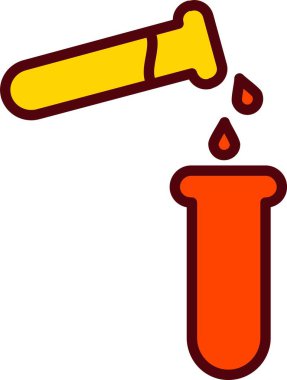 Test Tube Vector Icon Design