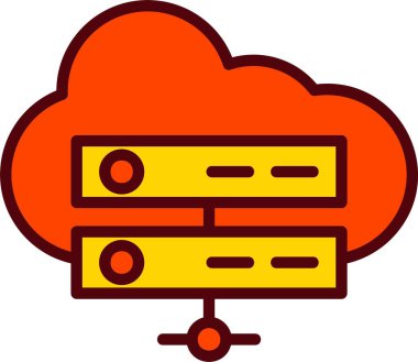 sunucu vektör simgesi tasarımı