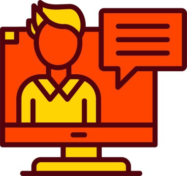 Video Ders Vektörü Simgesi Tasarımı