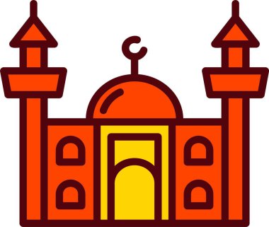 Cami Vektörü Simgesi Tasarımı