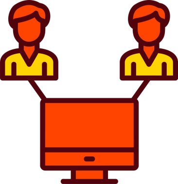 Bağlantı Vektörü Simgesi Tasarımı