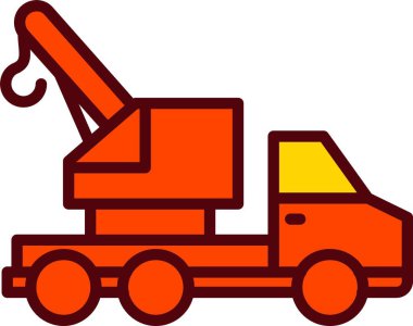 Turna Kamyonu Vektör Simgesi Tasarımı