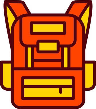 Backpack Vector Icon Design