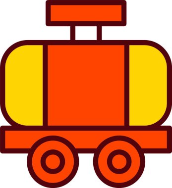 Tanker Vektör Simgesi Tasarımı