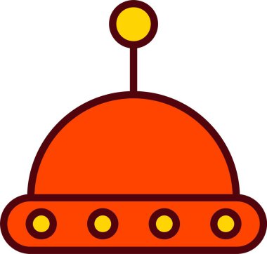 Ufo Vektör Simgesi Tasarımı