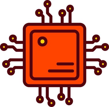 Cpu Vector Icon Design