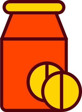 Pill Jar  Vector Icon Design