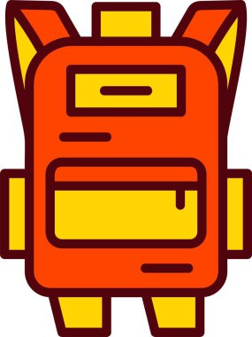 Backpack Vector Icon Design