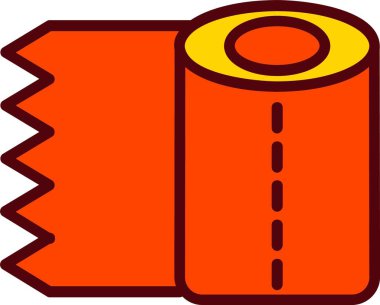 Toilet Paper Vector Icon Design