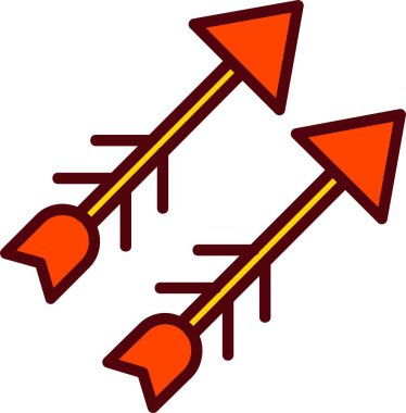 Archer Oku Vektör Simgesi Tasarımı