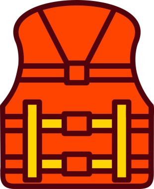 Life Jacket Vector Icon Design