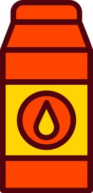 Süt Vektörü Simgesi Tasarımı