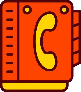 Contact Book Vector Icon Design