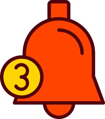 Notification Bell Vector Icon Design