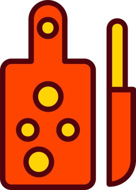 Chopping Board Vector Icon Design