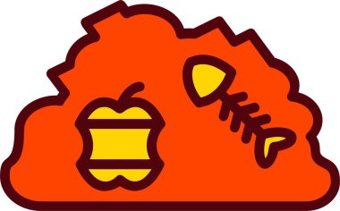 Çöp Vektörü Simgesi Tasarımı