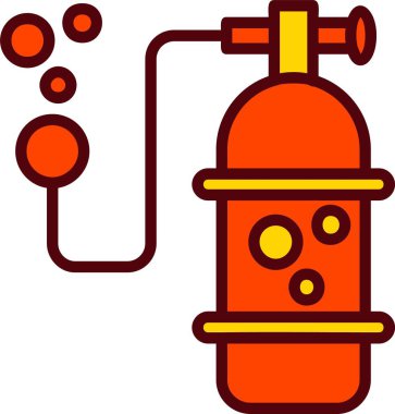 Oxygen Cylinder Vector Icon Design