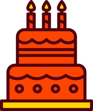 Birthday Cake Vector Icon Design