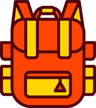 Backpack Vector Icon Design