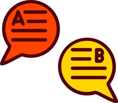 Discussion Vector Icon Design