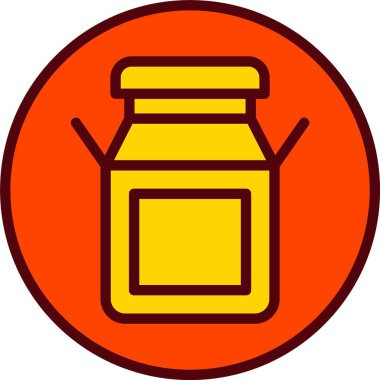 Süt Vektörü Simgesi Tasarımı