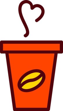 Coffee Cup Vector Icon Design