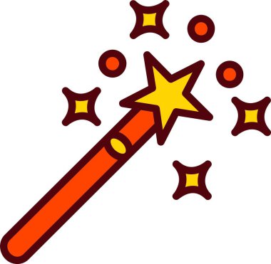 Magic Wand Vector Icon Design