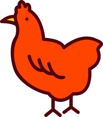 Chicken Vector Icon Design