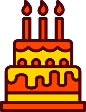 Birthday Cake Vector Icon Design