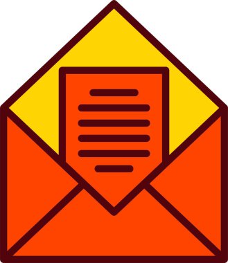 E-posta vektör simgesi tasarım