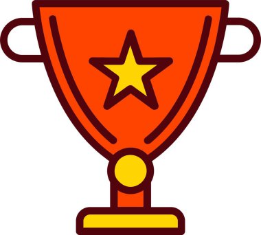 Trophy Vector Icon Design
