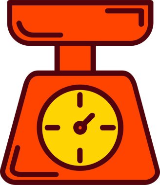 Ağırlık Vektörü Simgesi Tasarımı