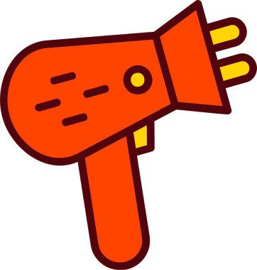Hair Dryer Vector Icon Design
