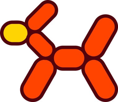 Balloon Dog Vector Icon Design