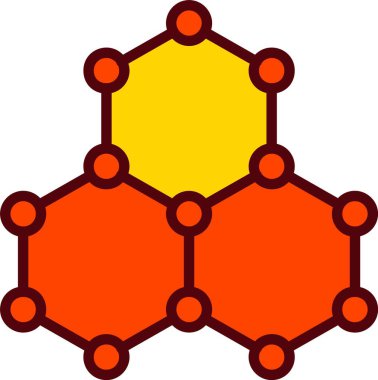 Altıgen yapı Vektör Simgesi Tasarımı