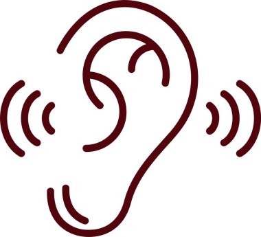 Dinleyen Vektör Simgesi Tasarımı