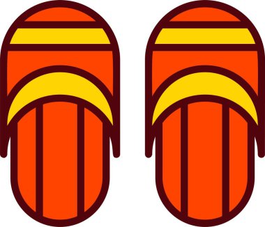 Slippers Vector Icon Design
