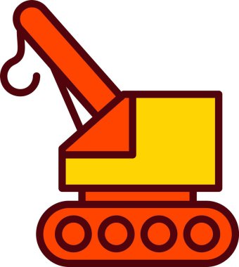 Crane Vector Icon Design