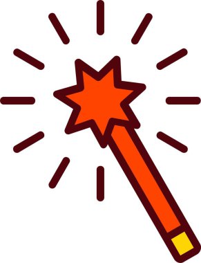 Magic Wand Vector Icon Design
