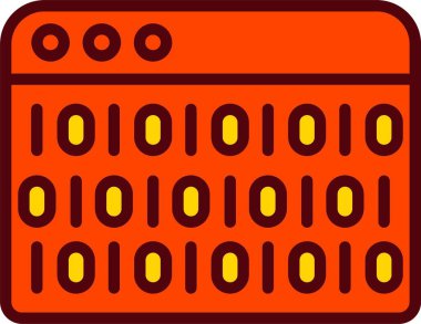 Binary Code Vector Icon Design