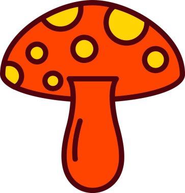 Mushroom Vector Icon Design