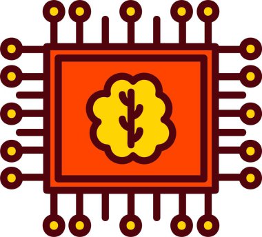 Artificial Intelligence Vector Icon Design