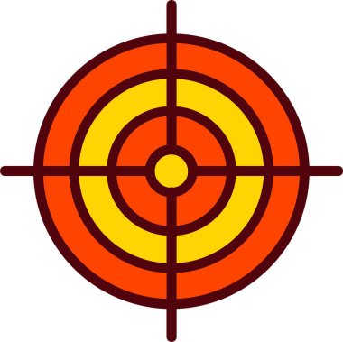 Hedef vektör simgesi tasarım