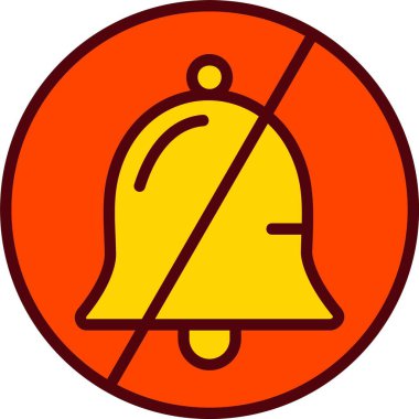 No Alarm Vector Icon Design