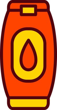 Şampuan Vektör Simgesi Tasarımı