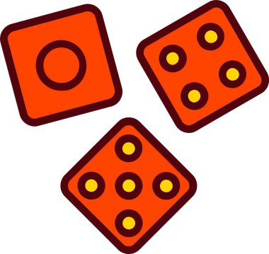 Dice Vector Icon Design