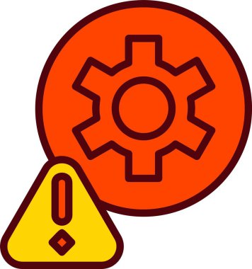 Risk Yönetimi Vektör Simgesi Tasarımı