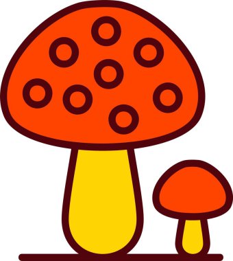 Mushroom Vector Icon Design